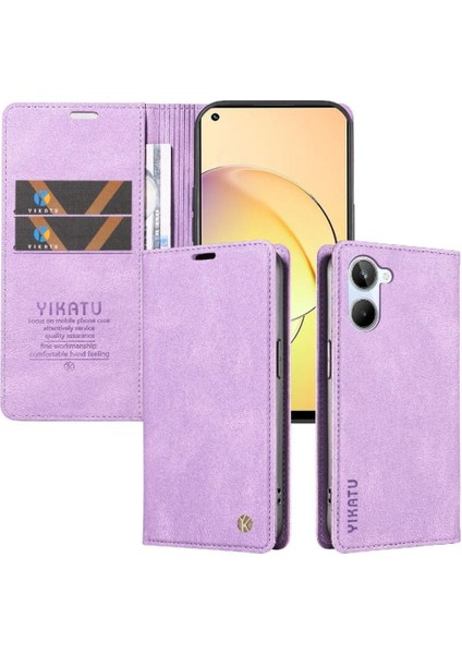 Reamle 10 4g Premium Pu Deri Basit Cüzdan Kılıf Kart Yuvaları Destek Ayağı Manyetik Kapatma Darbeye Dayanıklı Kapak (Yurt Dışından)