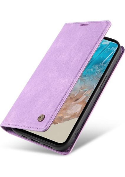 Samsung Galaxy M35 Premium Pu Deri Basit Cüzdan Kılıf Kart Yuvaları Destek Ayağı Manyetik Kapatma Darbeye Dayanıklı Kapak (Yurt Dışından) fırsatları