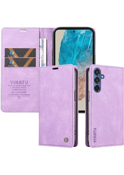 Samsung Galaxy M35 Premium Pu Deri Basit Cüzdan Kılıf Kart Yuvaları Destek Ayağı Manyetik Kapatma Darbeye Dayanıklı Kapak (Yurt Dışından) indirimleri