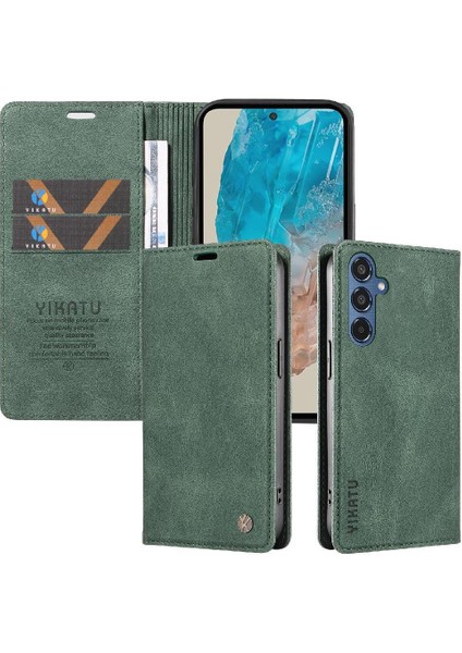 Samsung Galaxy M35 Premium Pu Deri Basit Cüzdan Kılıf Kart Yuvaları Destek Ayağı Manyetik Kapatma Darbeye Dayanıklı Kapak (Yurt Dışından) indirimleri