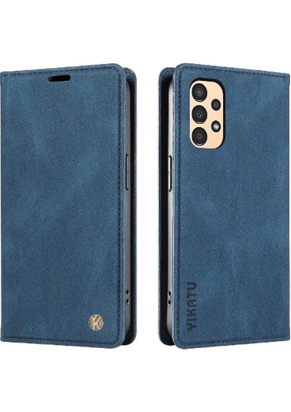 Samsung Galaxy A52S 5g Premium Pu Deri Basit Cüzdan Kılıf Kart Yuvaları Destek Ayağı Manyetik Kapatma Darbeye Dayanıklı Kapak (Yurt Dışından)