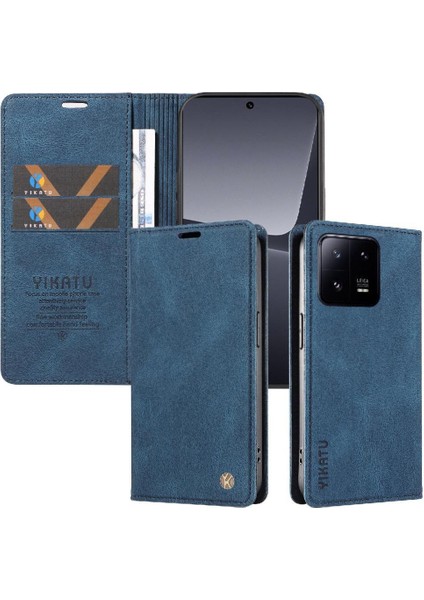 Xiaomi 13 Pro Premium Pu Deri Basit Cüzdan Kılıf Kart Yuvaları Destek Ayağı Manyetik Kapatma Darbeye Dayanıklı Kapak (Yurt Dışından) indirimleri