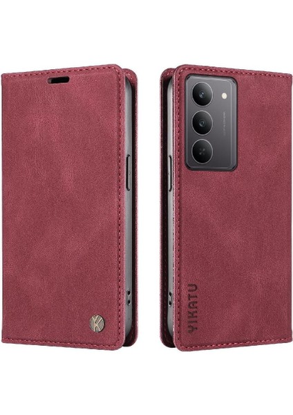 Realme C75 4g Premium Pu Deri Basit Cüzdan Kılıf Kart Yuvaları Destek Ayağı Manyetik Kapatma Darbeye Dayanıklı Kapak (Yurt Dışından) modelleri