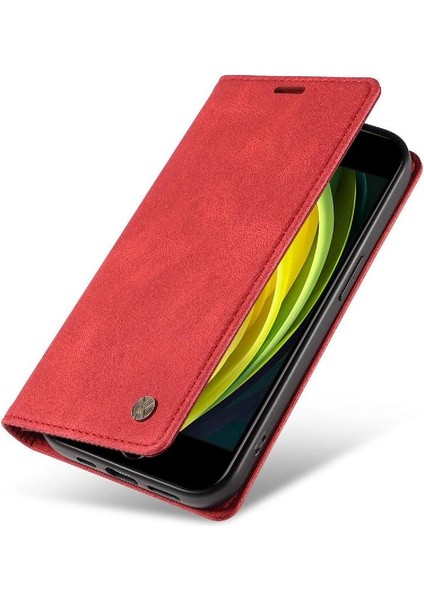 iPhone 6s Premium Pu Deri Basit Cüzdan Kılıf Kart Yuvaları Destek Ayağı Manyetik Kapatma Darbeye Dayanıklı Kapak (Yurt Dışından) fırsatları