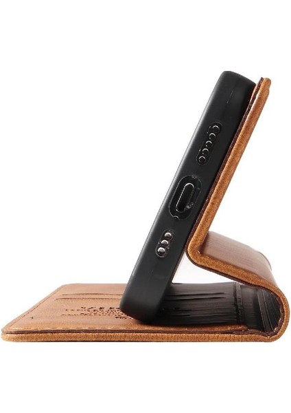 Xiaomi Poco X3 Premium Pu Deri Basit Cüzdan Kılıf Kart Yuvaları Destek Ayağı Manyetik Kapatma Darbeye Dayanıklı Kapak (Yurt Dışından)