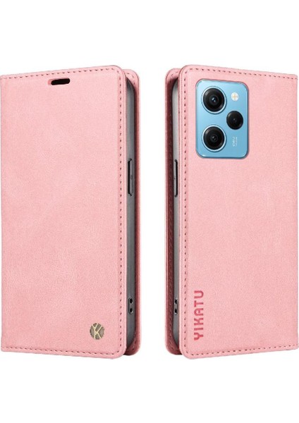 Xiaomi Poco X5 Pro 5g Premium Pu Deri Basit Cüzdan Kılıf Kart Yuvaları Destek Ayağı Manyetik Kapatma Darbeye Dayanıklı Kapak (Yurt Dışından)