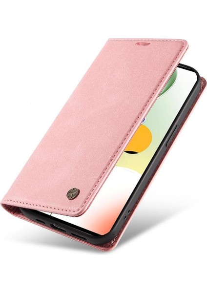 Xiaomi Poco X5 Pro 5g Premium Pu Deri Basit Cüzdan Kılıf Kart Yuvaları Destek Ayağı Manyetik Kapatma Darbeye Dayanıklı Kapak (Yurt Dışından)