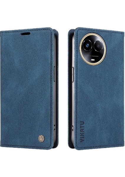 Realme 11X 5g Premium Pu Deri Basit Cüzdan Kılıf Kart Yuvaları Destek Ayağı Manyetik Kapatma Darbeye Dayanıklı Kapak (Yurt Dışından) modelleri
