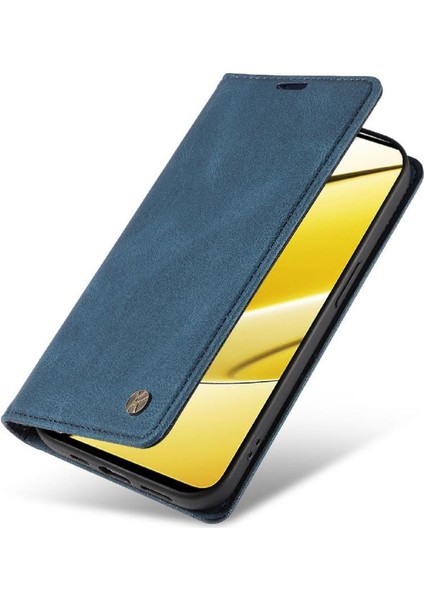Realme 11X 5g Premium Pu Deri Basit Cüzdan Kılıf Kart Yuvaları Destek Ayağı Manyetik Kapatma Darbeye Dayanıklı Kapak (Yurt Dışından) fırsatları