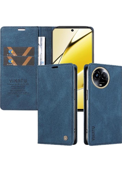 Realme 11X 5g Premium Pu Deri Basit Cüzdan Kılıf Kart Yuvaları Destek Ayağı Manyetik Kapatma Darbeye Dayanıklı Kapak (Yurt Dışından) indirimleri