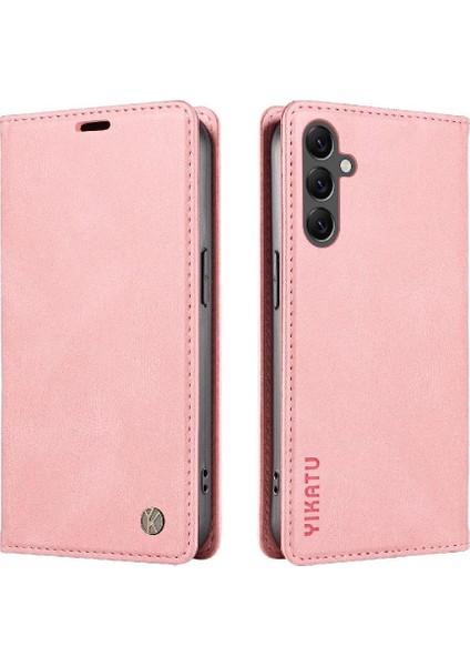 Samsung Galaxy A24 4g Premium Pu Deri Basit Cüzdan Kılıf Kart Yuvaları Destek Ayağı Manyetik Kapatma Darbeye Dayanıklı Kapak (Yurt Dışından)