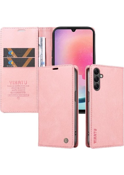 Samsung Galaxy A24 4g Premium Pu Deri Basit Cüzdan Kılıf Kart Yuvaları Destek Ayağı Manyetik Kapatma Darbeye Dayanıklı Kapak (Yurt Dışından) indirimleri