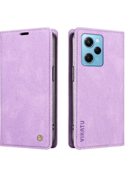 Xiaomi Poco X5 Pro 5g Premium Pu Deri Basit Cüzdan Kılıf Kart Yuvaları Destek Ayağı Manyetik Kapatma Darbeye Dayanıklı Kapak (Yurt Dışından)