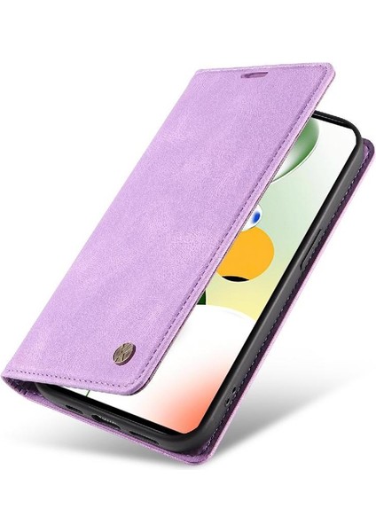 Xiaomi Poco X5 Pro 5g Premium Pu Deri Basit Cüzdan Kılıf Kart Yuvaları Destek Ayağı Manyetik Kapatma Darbeye Dayanıklı Kapak (Yurt Dışından)