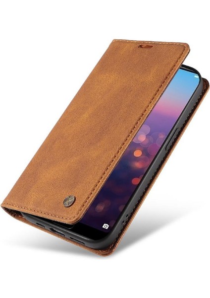 Huawei Y7 2019 Premium Pu Deri Basit Cüzdan Kılıf Kart Yuvaları Destek Ayağı Manyetik Kapatma Darbeye Dayanıklı Kapak (Yurt Dışından) fırsatları