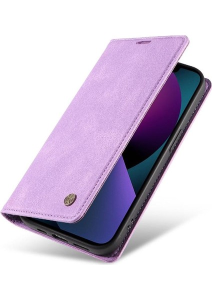 iPhone 13 Premium Pu Deri Basit Cüzdan Kılıf Kart Yuvaları Destek Ayağı Manyetik Kapatma Darbeye Dayanıklı Kapak (Yurt Dışından) fırsatları