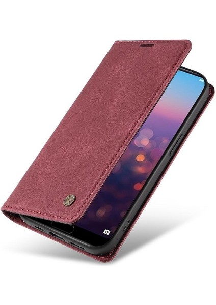 Huawei Y7 2019 Premium Pu Deri Basit Cüzdan Kılıf Kart Yuvaları Destek Ayağı Manyetik Kapatma Darbeye Dayanıklı Kapak (Yurt Dışından) modelleri