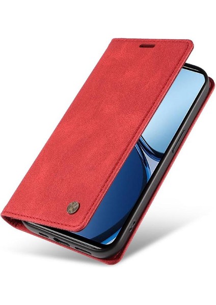 Realme C63 Premium Pu Deri Basit Cüzdan Kılıf Kart Yuvaları Destek Ayağı Manyetik Kapatma Darbeye Dayanıklı Kapak (Yurt Dışından) fırsatları