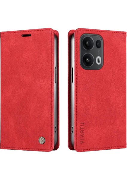 Oppo Reno 13 Pro 5g Premium Pu Deri Basit Cüzdan Kılıf Kart Yuvaları Destek Ayağı Manyetik Kapatma Darbeye Dayanıklı Kapak (Yurt Dışından) fiyatları