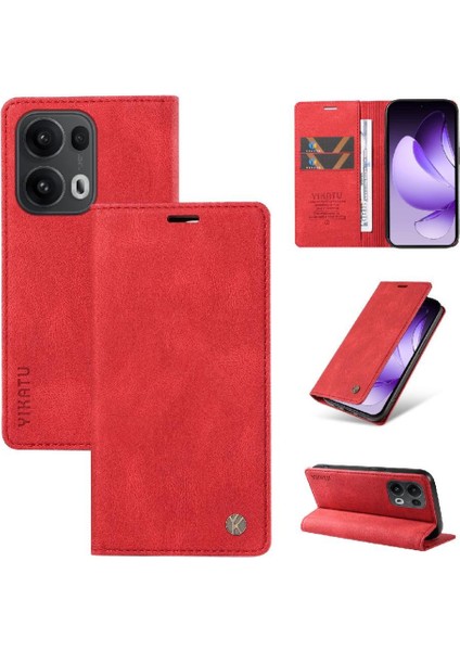Oppo Reno 13 Pro 5g Premium Pu Deri Basit Cüzdan Kılıf Kart Yuvaları Destek Ayağı Manyetik Kapatma Darbeye Dayanıklı Kapak (Yurt Dışından) indirimleri