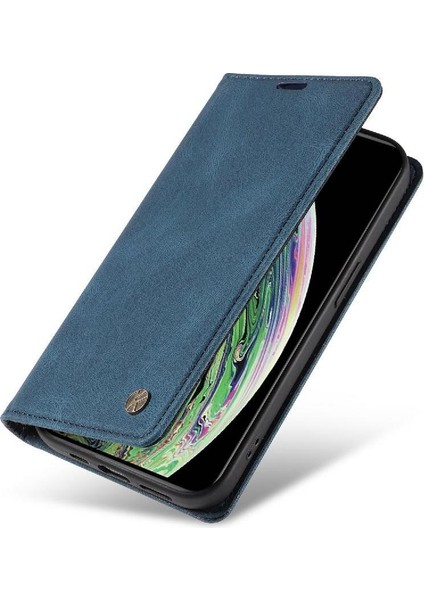 iPhone X/xs Premium Pu Deri Basit Cüzdan Kılıf Kart Yuvaları Destek Ayağı Manyetik Kapatma Darbeye Dayanıklı Kapak (Yurt Dışından) fırsatları