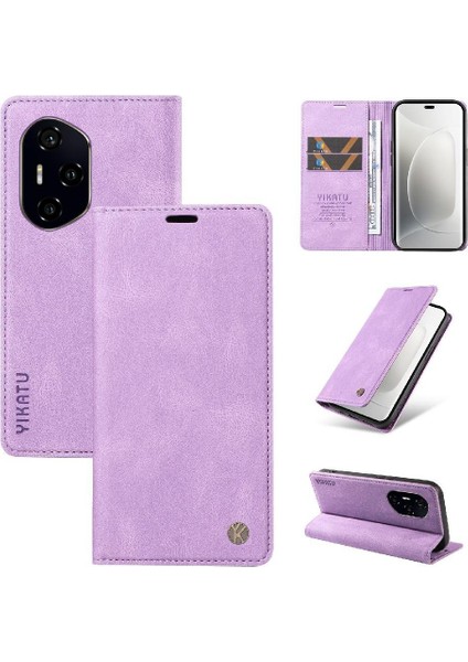 Honor 300 Pro 5g Premium Pu Deri Basit Cüzdan Kılıf Kart Yuvaları Destek Ayağı Manyetik Kapatma Darbeye Dayanıklı Kapak (Yurt Dışından)