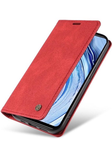 Xiaomi Redmi Note 9 Pro 4g Premium Pu Deri Basit Cüzdan Kılıf Kart Yuvaları Destek Ayağı Manyetik Kapatma Darbeye Dayanıklı Kapak (Yurt Dışından) fırsatları