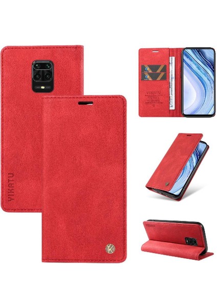 Xiaomi Redmi Note 9 Pro 4g Premium Pu Deri Basit Cüzdan Kılıf Kart Yuvaları Destek Ayağı Manyetik Kapatma Darbeye Dayanıklı Kapak (Yurt Dışından) indirimleri