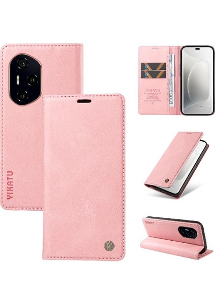 Honor 300 Pro 5g Premium Pu Deri Basit Cüzdan Kılıf Kart Yuvaları Destek Ayağı Manyetik Kapatma Darbeye Dayanıklı Kapak (Yurt Dışından)