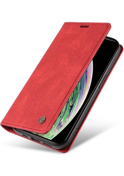 iPhone X/xs Premium Pu Deri Basit Cüzdan Kılıf Kart Yuvaları Destek Ayağı Manyetik Kapatma Darbeye Dayanıklı Kapak (Yurt Dışından) fırsatları
