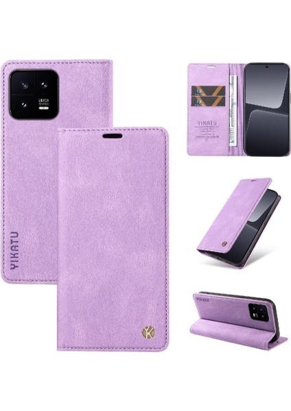 Xiaomi 13 Premium Pu Deri Basit Cüzdan Kılıf Kart Yuvaları Destek Ayağı Manyetik Kapatma Darbeye Dayanıklı Kapak (Yurt Dışından) indirimleri