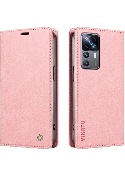 Xiaomi 12T Pro Premium Pu Deri Basit Cüzdan Kılıf Kart Yuvaları Destek Ayağı Manyetik Kapatma Darbeye Dayanıklı Kapak (Yurt Dışından) fiyatları