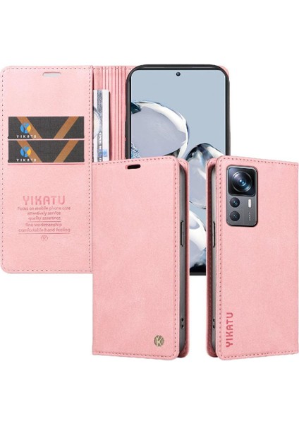 Xiaomi 12T Pro Premium Pu Deri Basit Cüzdan Kılıf Kart Yuvaları Destek Ayağı Manyetik Kapatma Darbeye Dayanıklı Kapak (Yurt Dışından) indirimleri