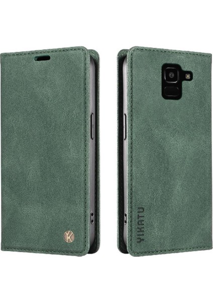 Samsung Galaxy J6 2018 Premium Pu Deri Basit Cüzdan Kılıf Kart Yuvaları Destek Ayağı Manyetik Kapatma Darbeye Dayanıklı Kapak (Yurt Dışından) modelleri