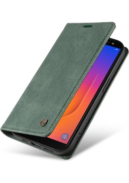 Samsung Galaxy J6 2018 Premium Pu Deri Basit Cüzdan Kılıf Kart Yuvaları Destek Ayağı Manyetik Kapatma Darbeye Dayanıklı Kapak (Yurt Dışından) fırsatları