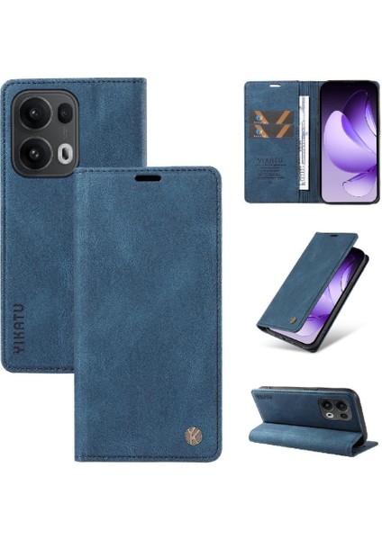 Oppo Reno 13 Pro 5g Premium Pu Deri Basit Cüzdan Kılıf Kart Yuvaları Destek Ayağı Manyetik Kapatma Darbeye Dayanıklı Kapak (Yurt Dışından) fırsatları