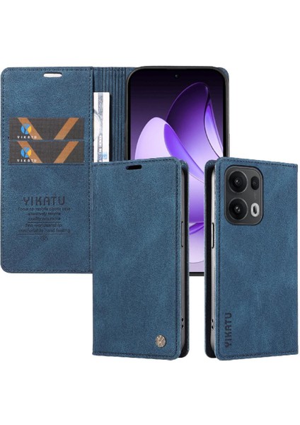 Oppo Reno 13 Pro 5g Premium Pu Deri Basit Cüzdan Kılıf Kart Yuvaları Destek Ayağı Manyetik Kapatma Darbeye Dayanıklı Kapak (Yurt Dışından) indirimleri