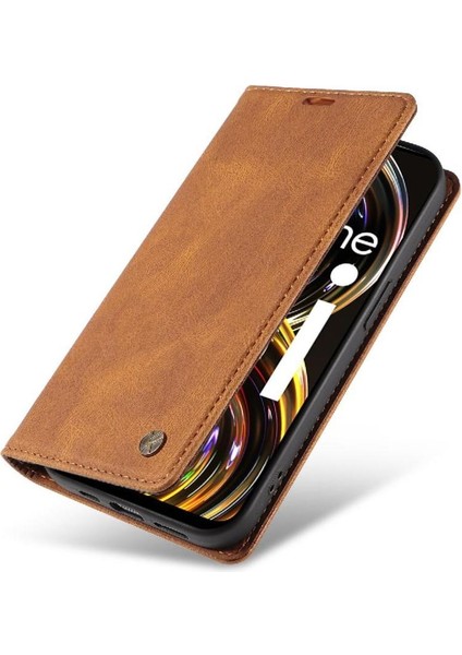 Realme 8i Premium Pu Deri Basit Cüzdan Kılıf Kart Yuvaları Destek Ayağı Manyetik Kapatma Darbeye Dayanıklı Kapak (Yurt Dışından) modelleri