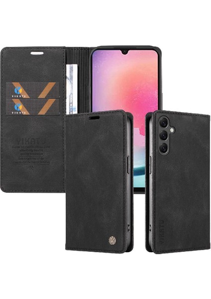 Samsung Galaxy A24 4g Premium Pu Deri Basit Cüzdan Kılıf Kart Yuvaları Destek Ayağı Manyetik Kapatma Darbeye Dayanıklı Kapak (Yurt Dışından) indirimleri