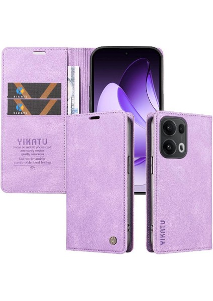 Oppo Reno 13 Pro 5g Premium Pu Deri Basit Cüzdan Kılıf Kart Yuvaları Destek Ayağı Manyetik Kapatma Darbeye Dayanıklı Kapak (Yurt Dışından) indirimleri
