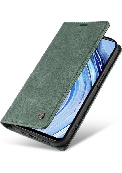Xiaomi Redmi Note 9 Pro 4g Premium Pu Deri Basit Cüzdan Kılıf Kart Yuvaları Destek Ayağı Manyetik Kapatma Darbeye Dayanıklı Kapak (Yurt Dışından) fırsatları