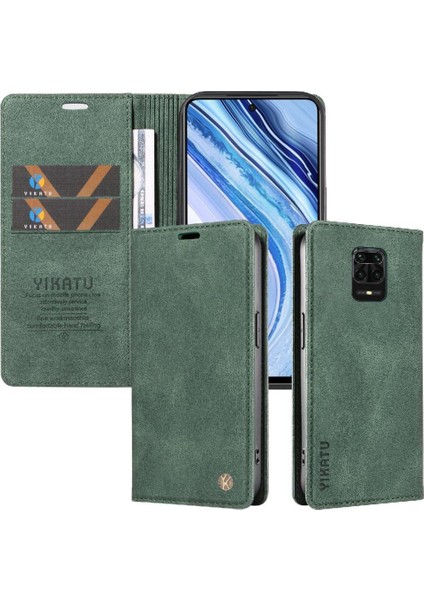 Xiaomi Redmi Note 9 Pro 4g Premium Pu Deri Basit Cüzdan Kılıf Kart Yuvaları Destek Ayağı Manyetik Kapatma Darbeye Dayanıklı Kapak (Yurt Dışından) indirimleri