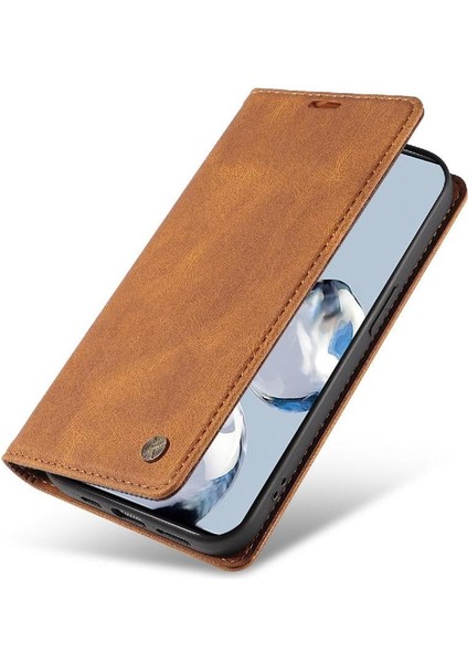 Xiaomi 12T Pro Premium Pu Deri Basit Cüzdan Kılıf Kart Yuvaları Destek Ayağı Manyetik Kapatma Darbeye Dayanıklı Kapak (Yurt Dışından) modelleri