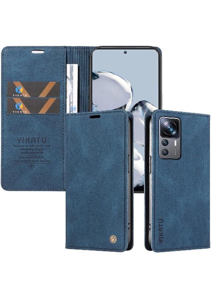 Xiaomi 12T Pro Premium Pu Deri Basit Cüzdan Kılıf Kart Yuvaları Destek Ayağı Manyetik Kapatma Darbeye Dayanıklı Kapak (Yurt Dışından) indirimleri