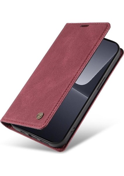 Xiaomi 13 Premium Pu Deri Basit Cüzdan Kılıf Kart Yuvaları Destek Ayağı Manyetik Kapatma Darbeye Dayanıklı Kapak (Yurt Dışından) fırsatları