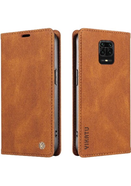 Xiaomi Redmi Note 9 Pro 4g Premium Pu Deri Basit Cüzdan Kılıf Kart Yuvaları Destek Ayağı Manyetik Kapatma Darbeye Dayanıklı Kapak (Yurt Dışından) modelleri