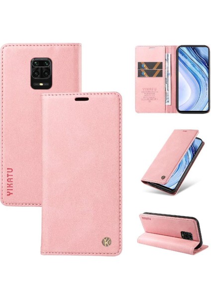 Xiaomi Redmi Note 9 Pro 4g Premium Pu Deri Basit Cüzdan Kılıf Kart Yuvaları Destek Ayağı Manyetik Kapatma Darbeye Dayanıklı Kapak (Yurt Dışından) indirimleri
