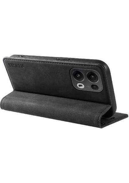 Oppo Reno 13 Pro 5g Premium Pu Deri Basit Cüzdan Kılıf Kart Yuvaları Destek Ayağı Manyetik Kapatma Darbeye Dayanıklı Kapak (Yurt Dışından) fırsatları