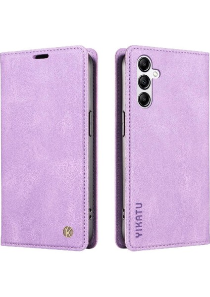 Samsung Galaxy A14 5g Premium Pu Deri Basit Cüzdan Kılıf Kart Yuvaları Destek Ayağı Manyetik Kapatma Darbeye Dayanıklı Kapak (Yurt Dışından)