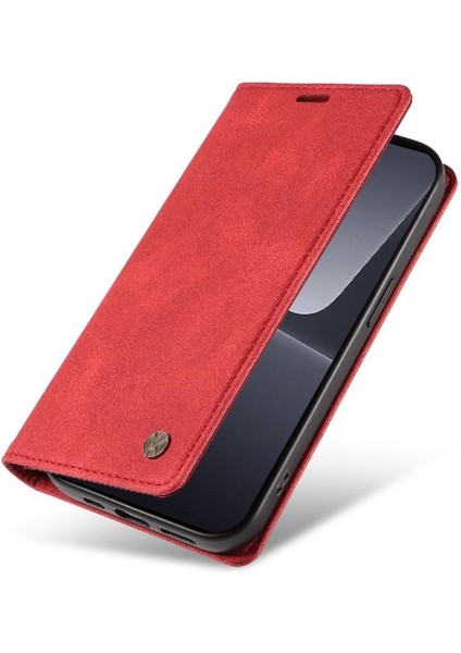Xiaomi 13 Premium Pu Deri Basit Cüzdan Kılıf Kart Yuvaları Destek Ayağı Manyetik Kapatma Darbeye Dayanıklı Kapak (Yurt Dışından) fırsatları